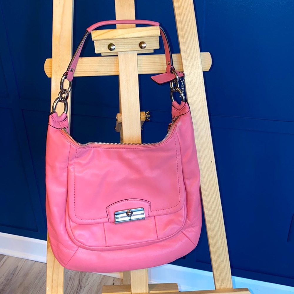 Pink Coach Hobo Bag
